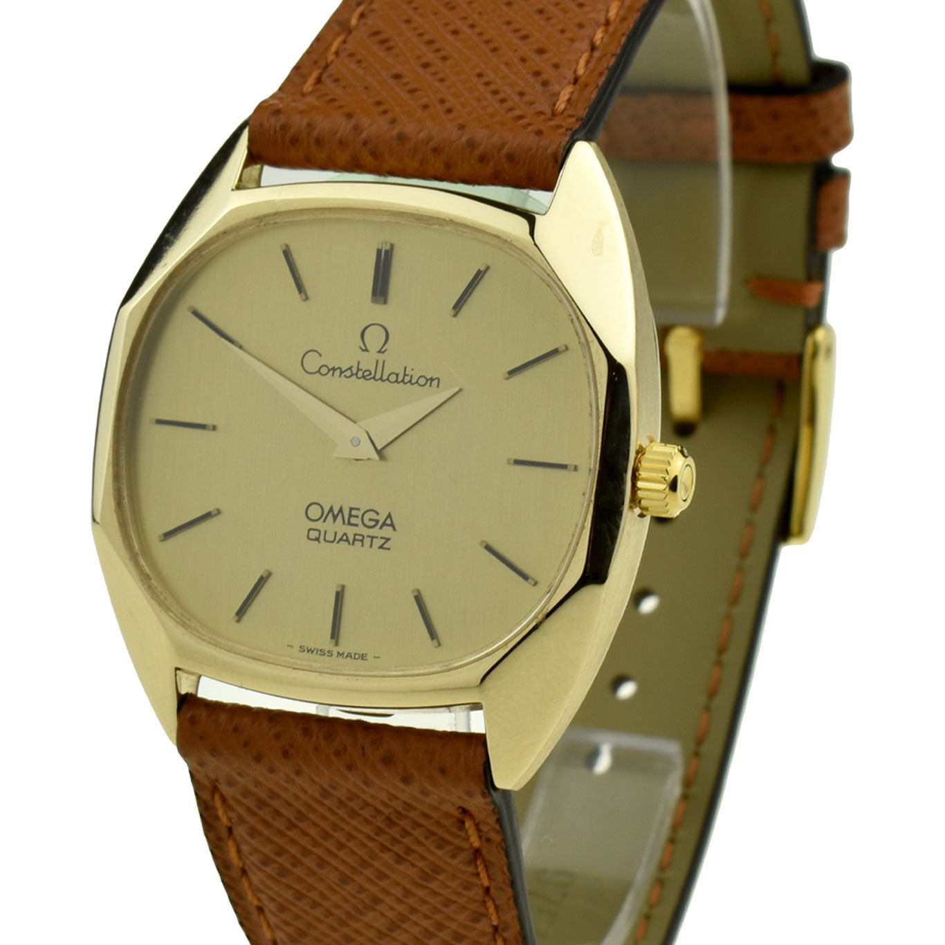 Omega De Ville 9ct Gold Quartz Wristwatch