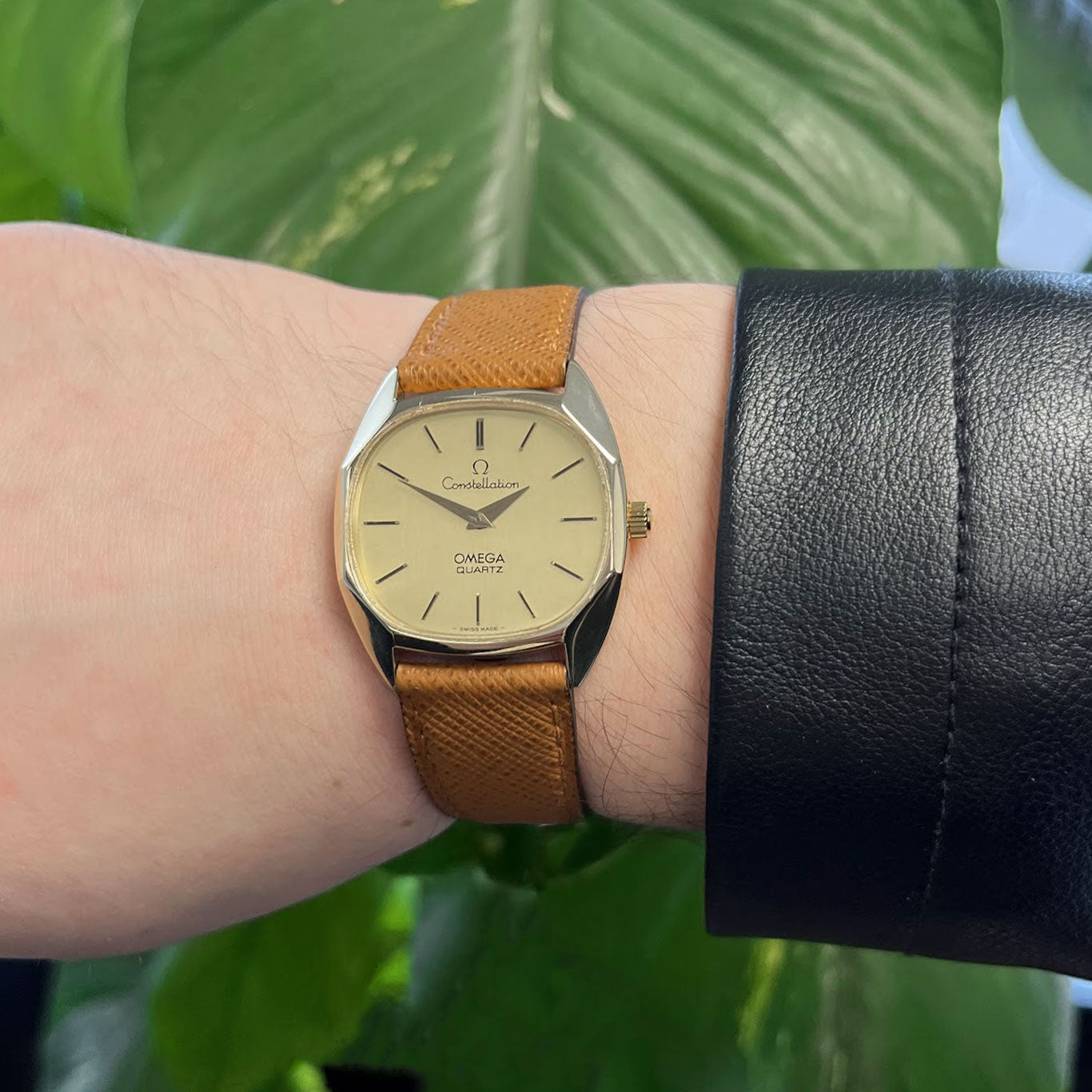 Omega De Ville 9ct Gold Quartz Wristwatch