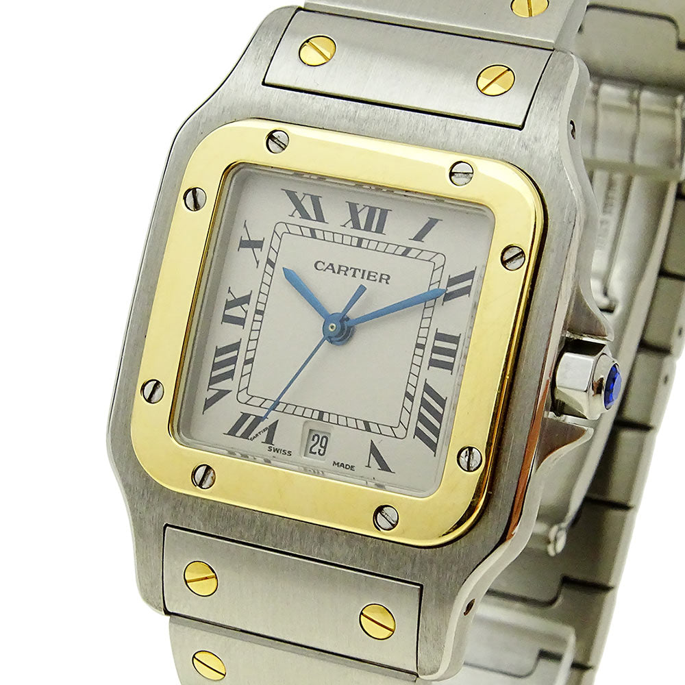 Cartier Santos Galbee Steel & Gold Quartz W20011C4