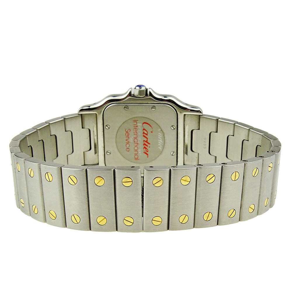 Cartier Santos Galbee Steel & Gold Quartz W20011C4