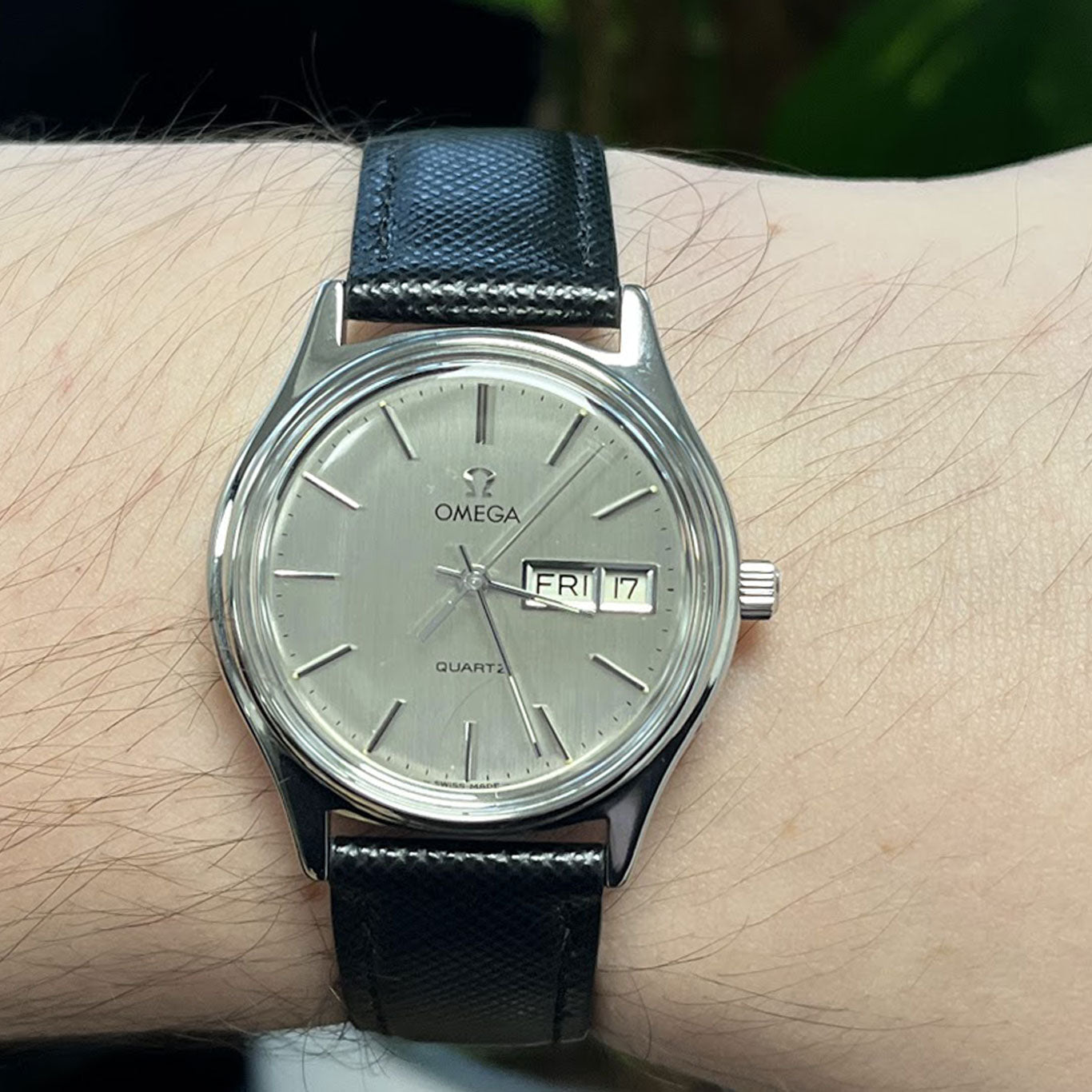 Omega Geneve Day-Date Vintage Quartz Wristwatch