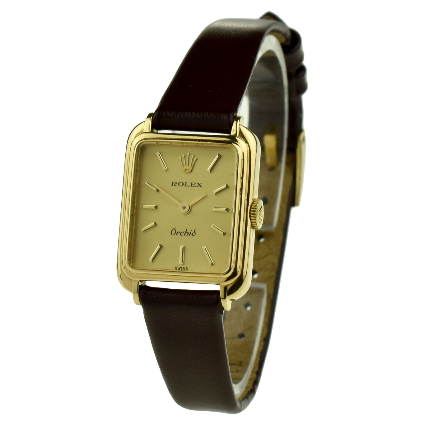 Rolex Orchid 18ct Gold Mechanical Wristwatch 2681 at Parkers Jewellers