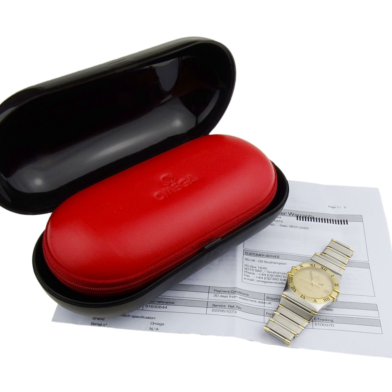 Omega Constellation Steel and Gold Quartz 1310.10.00