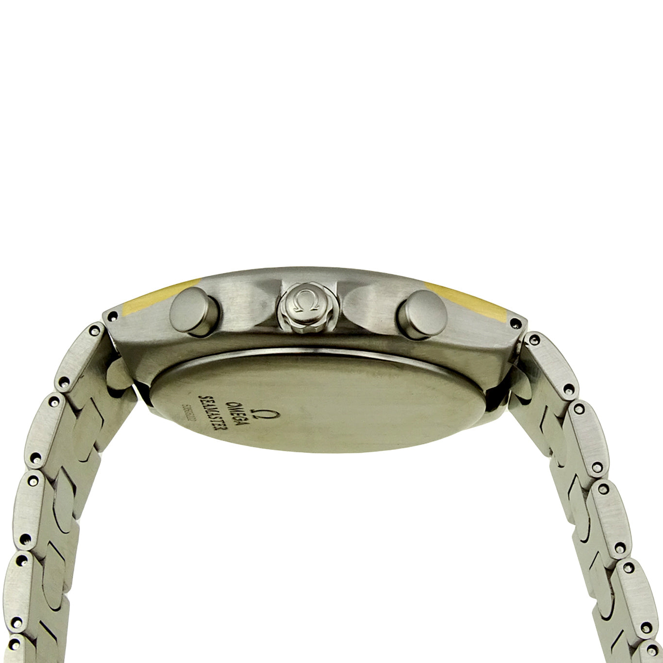 Omega Seamaster Polaris Steel & Gold Quartz Chronograph 2590.10.00