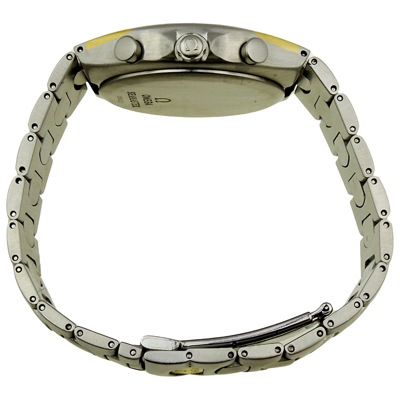 Omega Seamaster Polaris Steel & Gold Quartz Chronograph 2590.10.00