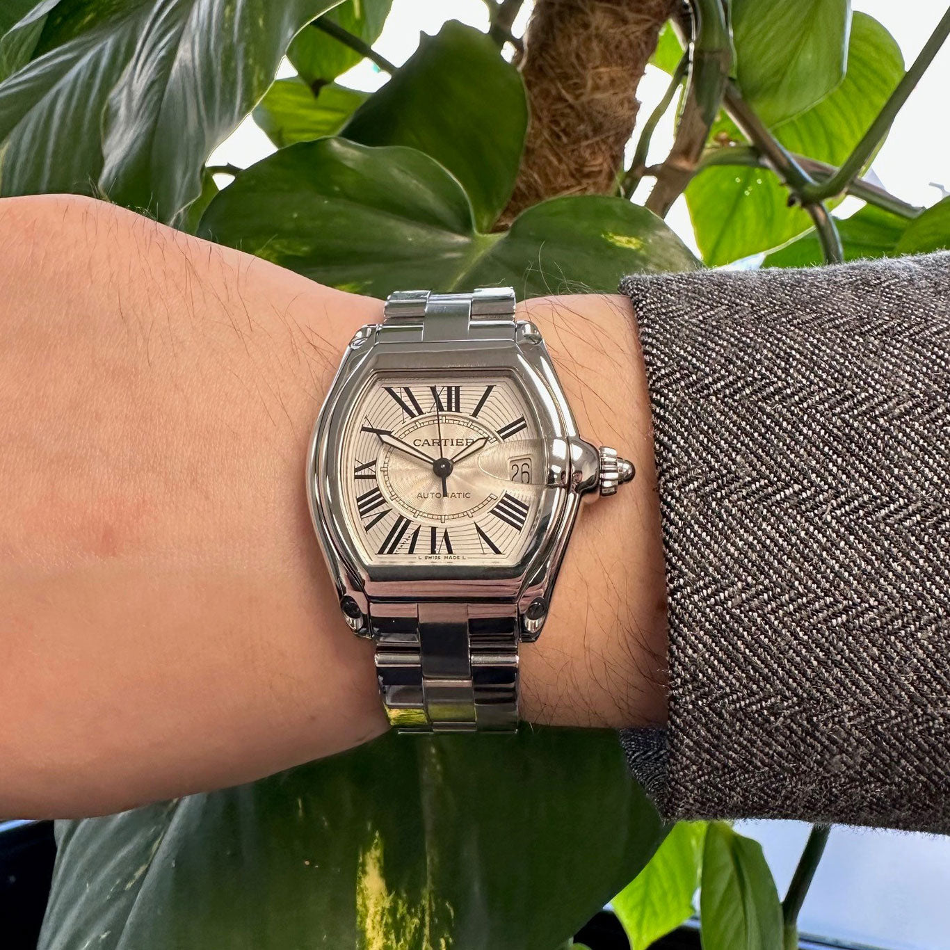 Cartier Roadster Stainless Steel Automatic W62025V3