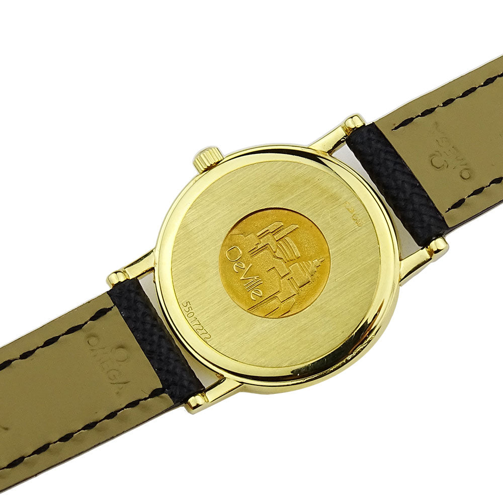 Omega Lady DeVille 18ct Gold Quartz 7350.33.01