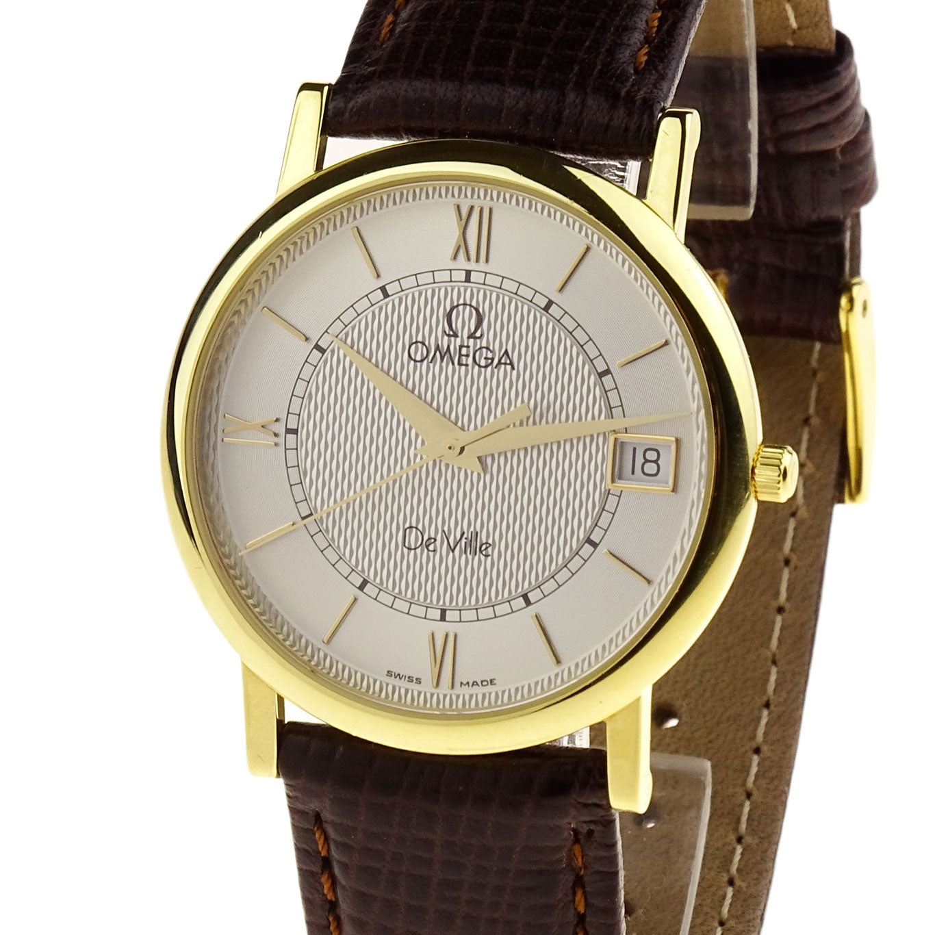 Omega De Ville Prestige 18ct Gold Quartz