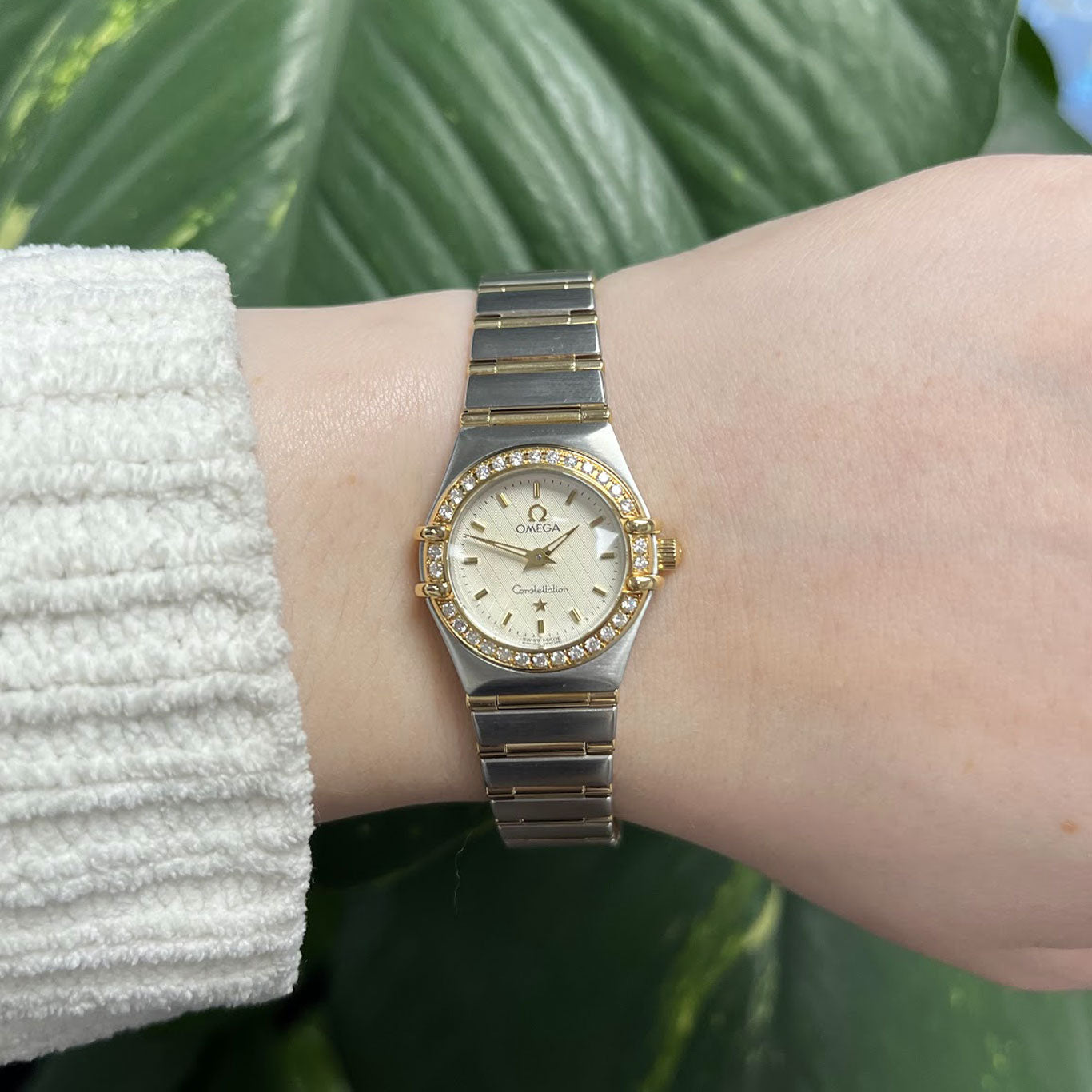 Omega Constellation Mini Steel & Gold Diamond Set 1267.30.00