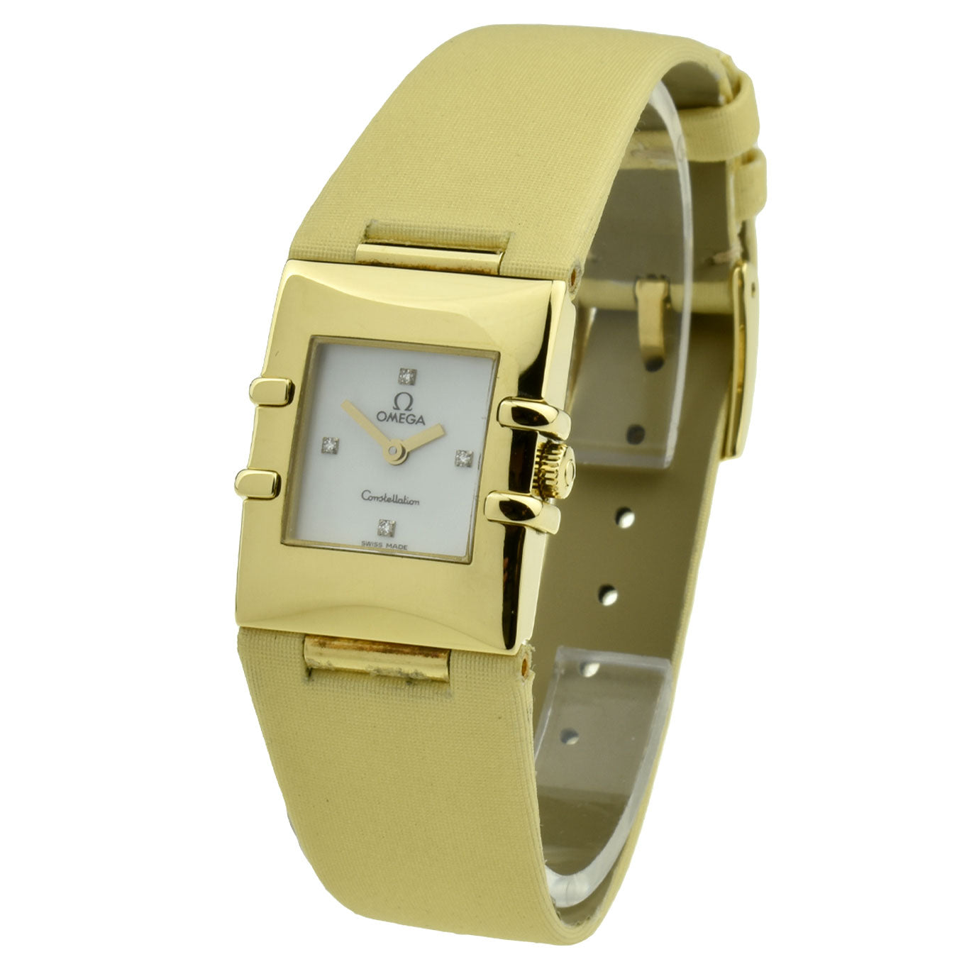 Omega Lady Constellation Quadra 18k Gold 1631.77.60