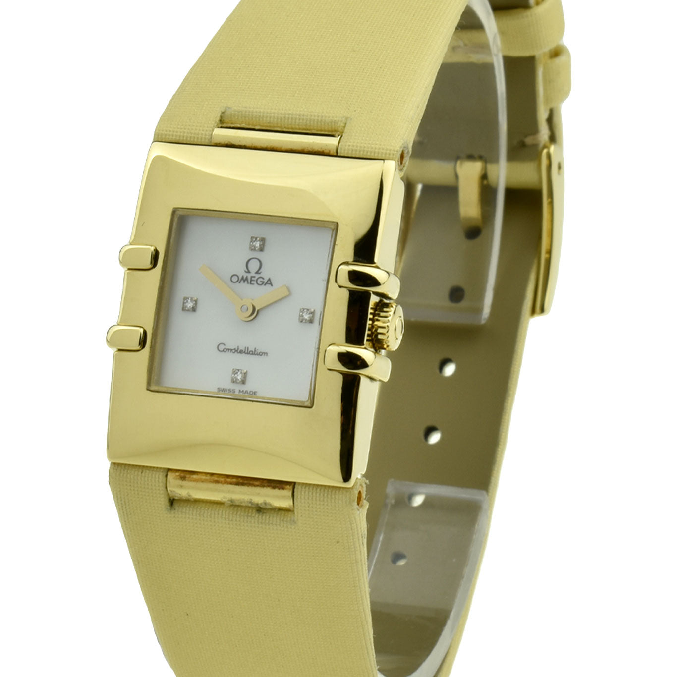 Omega Lady Constellation Quadra 18k Gold 1631.77.60
