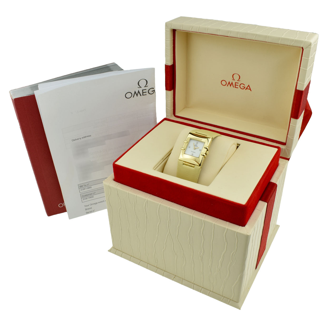 Omega Lady Constellation Quadra 18k Gold 1631.77.60