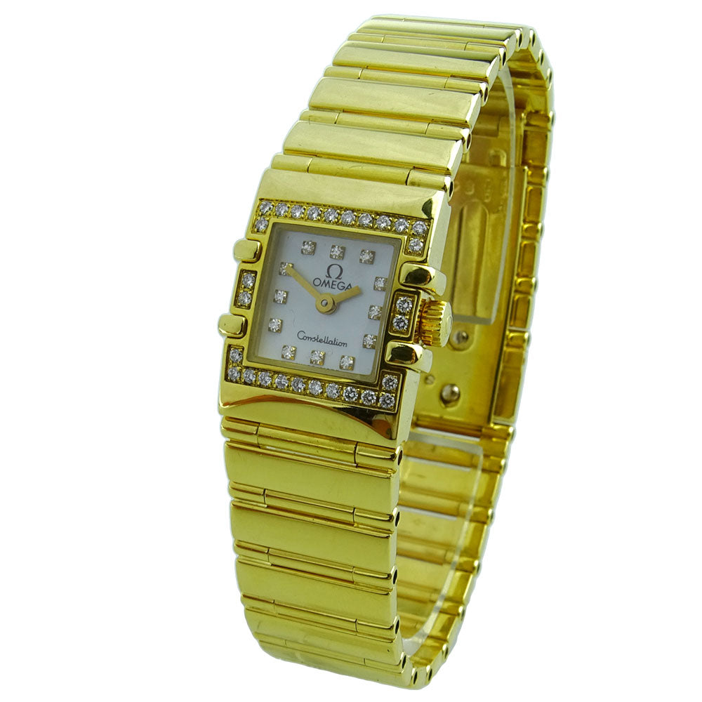 Omega Constellation Quadra 18k Quartz 1136.76.00