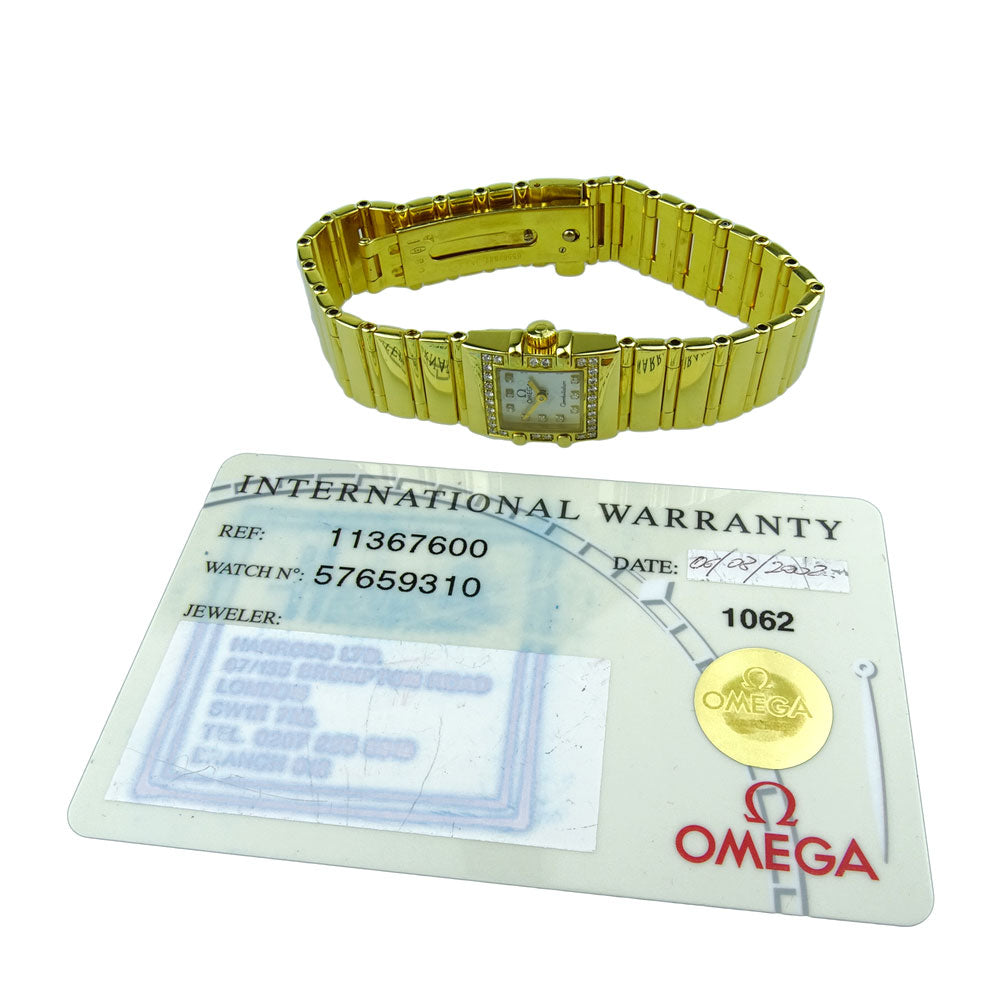 Omega Constellation Quadra 18k Quartz 1136.76.00