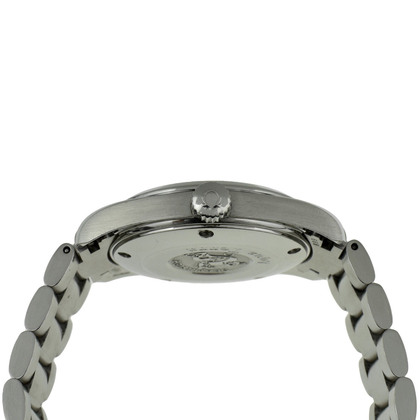 omega seamaster aqua terra stainless steel wristwatch crown