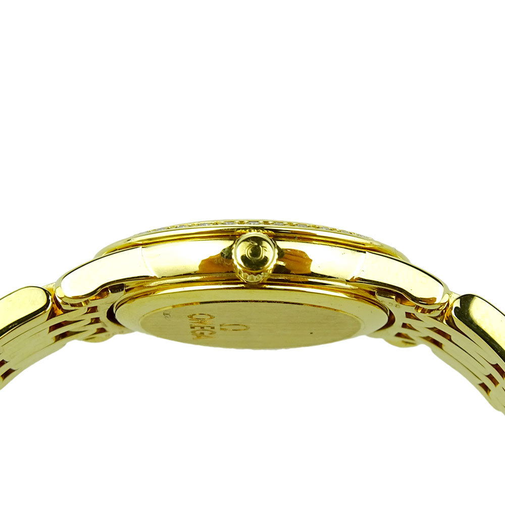 Omega De Ville Prestige 18k Gold Ladies 4175.75.00