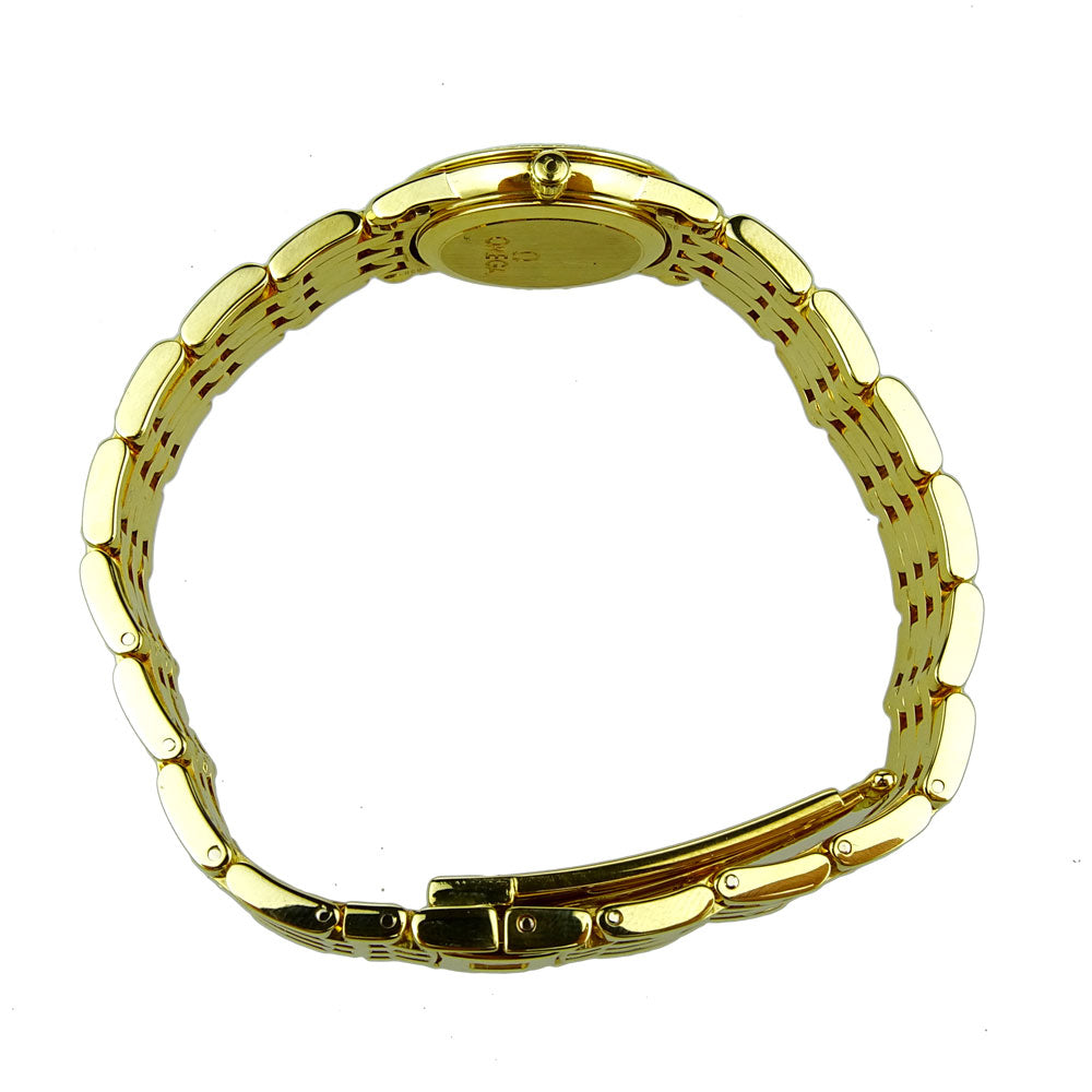 Omega De Ville Prestige 18k Gold Ladies 4175.75.00
