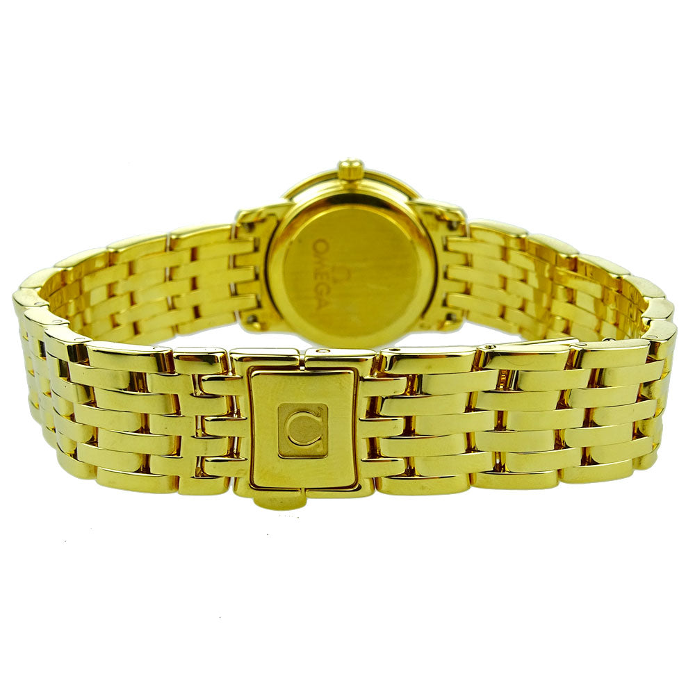 Omega De Ville Prestige 18k Gold Ladies 4175.75.00