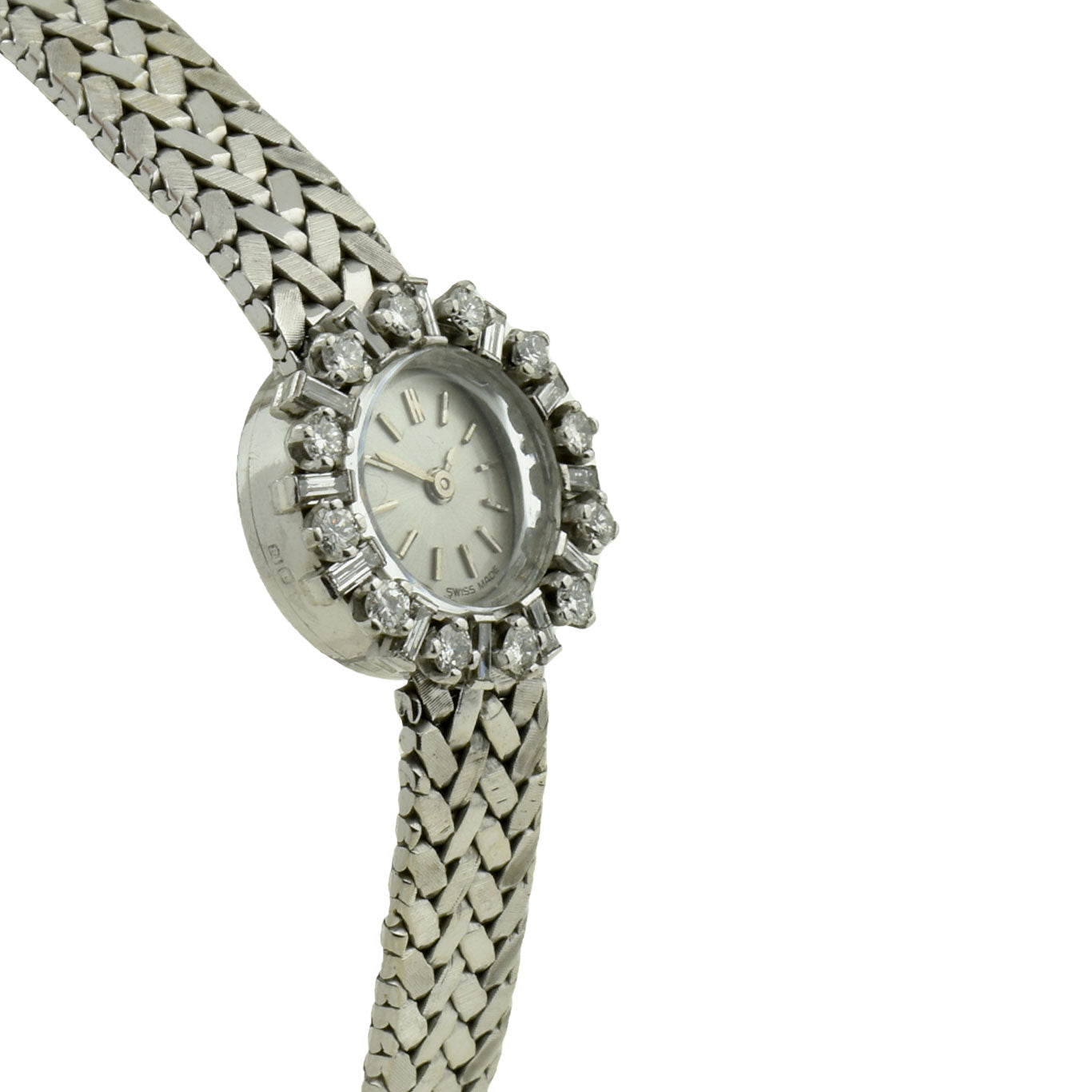 Ulysee Nardin 18ct White Gold Diamond Set Mechanical Wristwatch