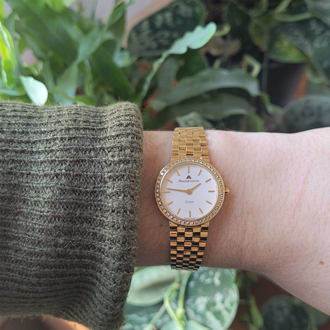 Maurice Lacroix 18k Gold Quartz