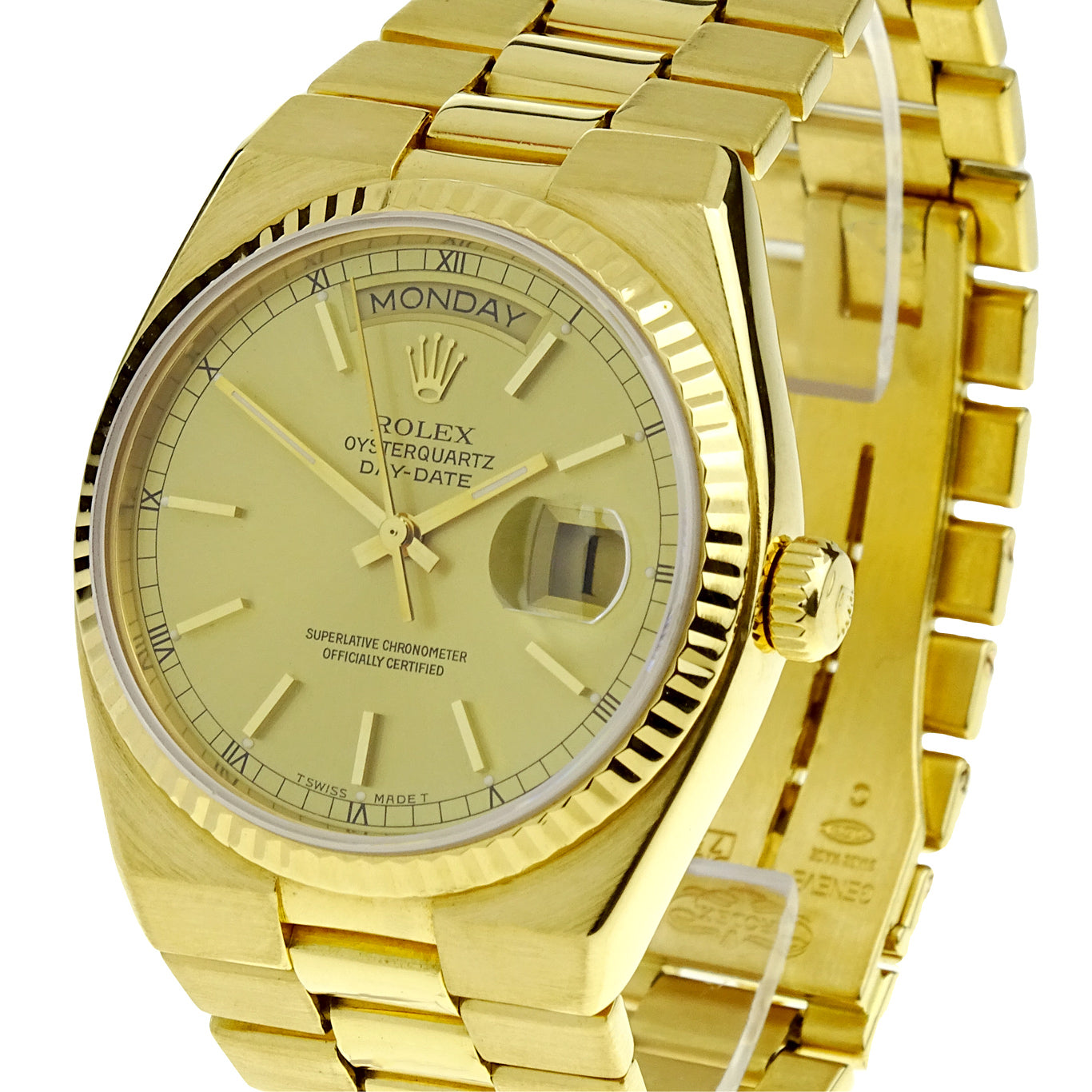 Rolex Day-Date Oysterquartz 18k Gold 19018