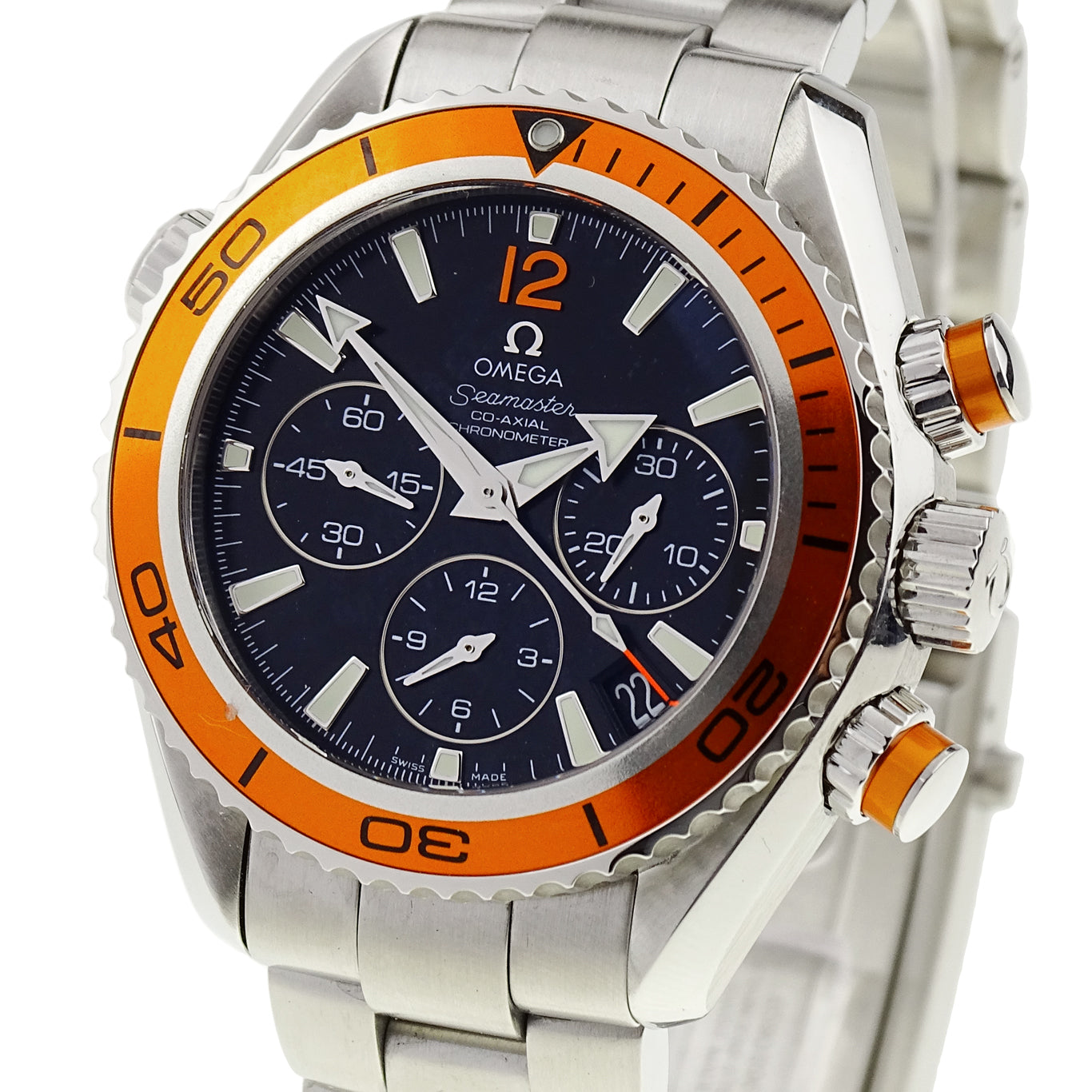 Omega Mid Size Seamaster Planet Ocean Chrono 222.30.38.50.01.002