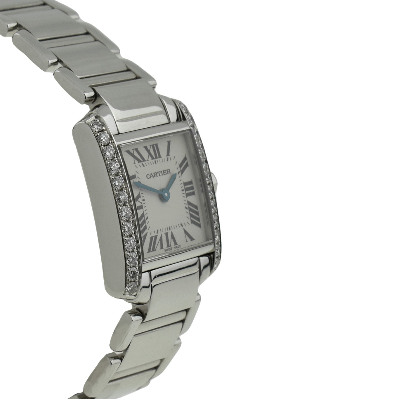 Cartier Tank Francaise 18ct White Gold Diamond Set 2403