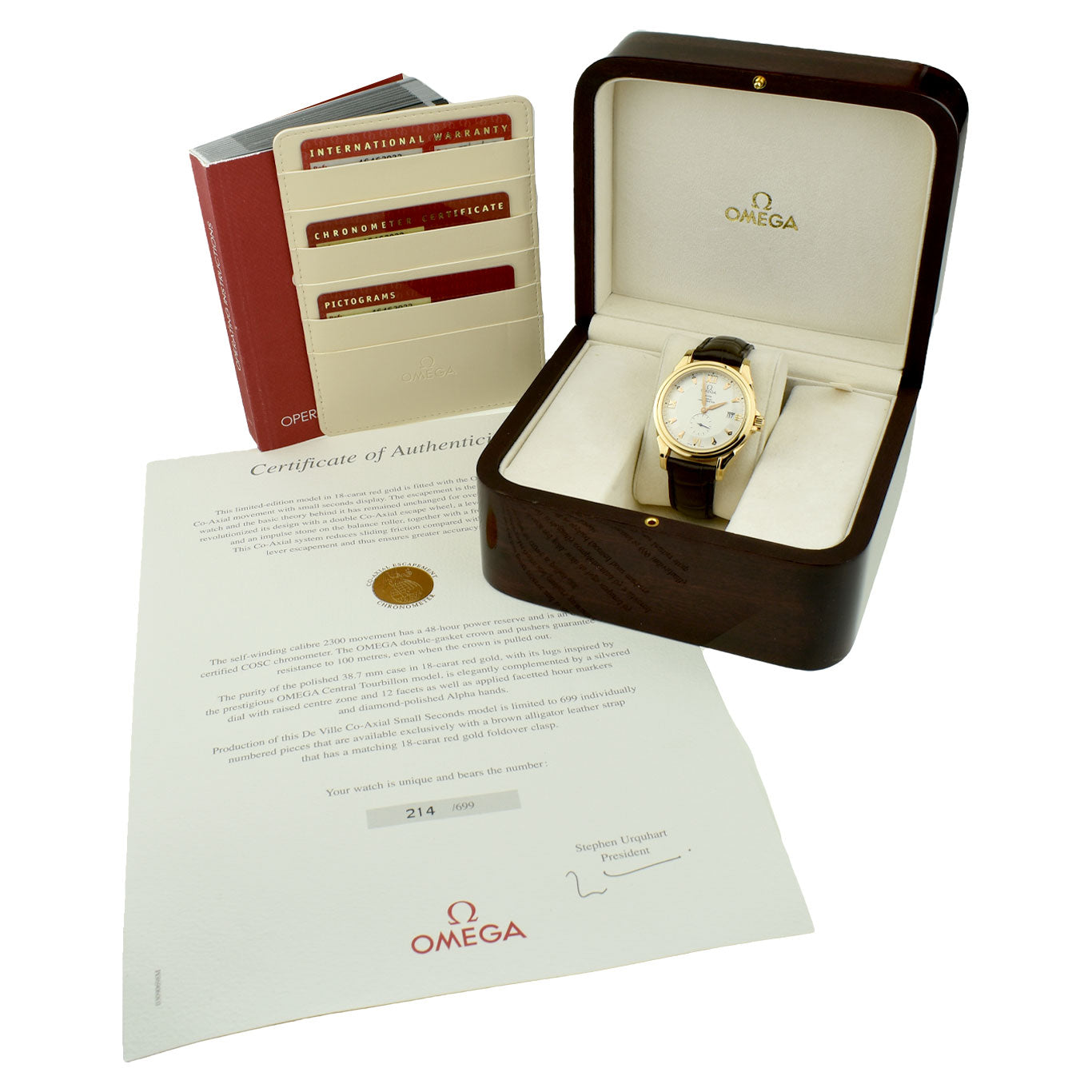 Omega De Ville Small Seconds 18ct Rose Gold 4646.30.32