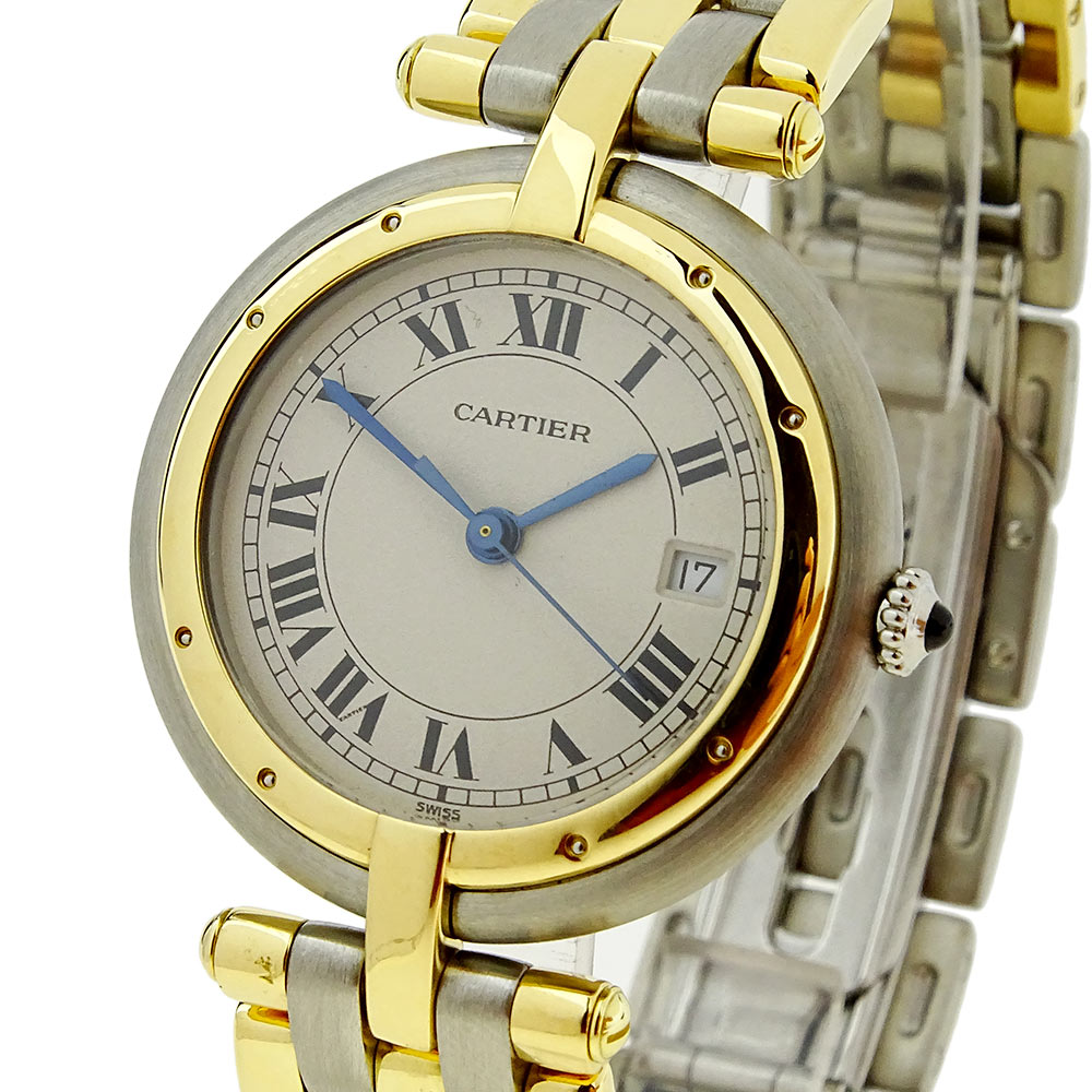 Cartier Panthere Steel and Gold Quartz