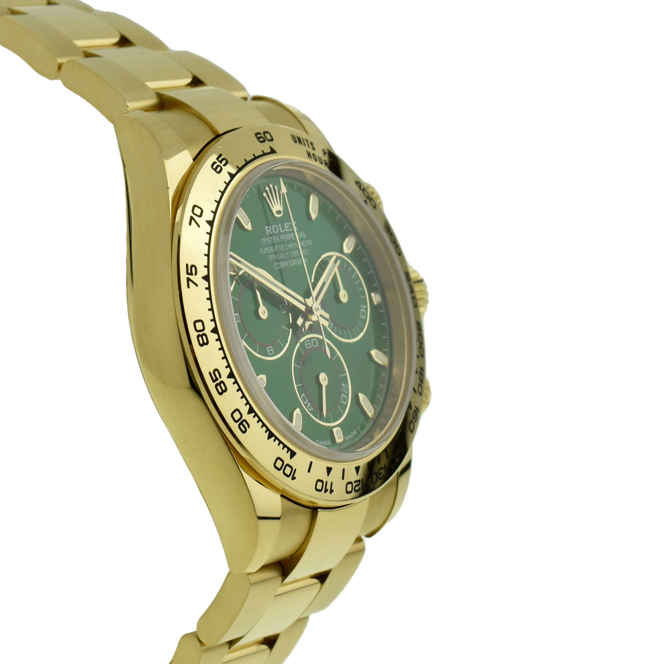 Rolex Daytona Cosmograph 18ct Gold Green Dial 116508