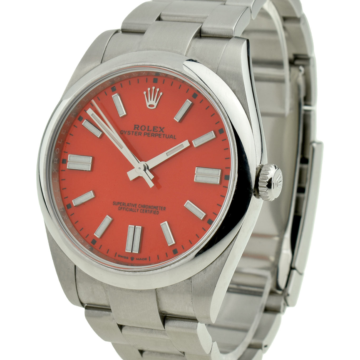 Rolex Oyster Perpetual 41 Coral Red124300