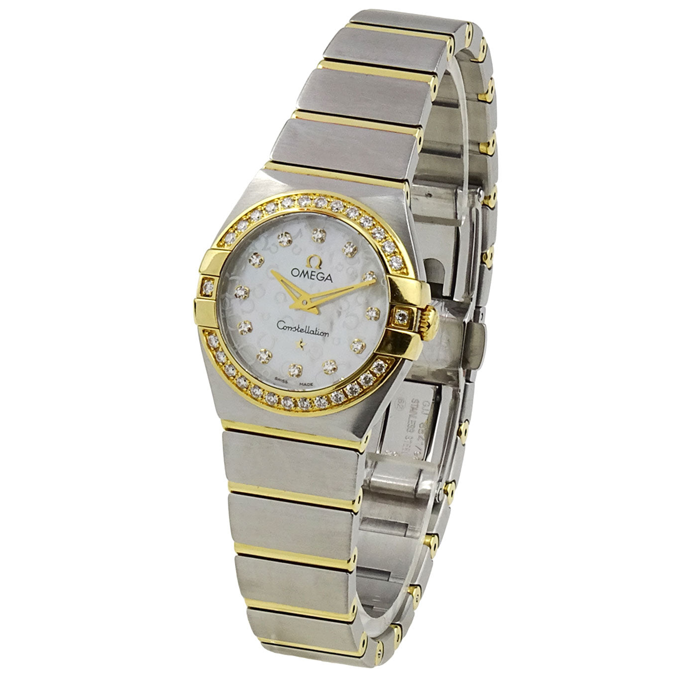 Omega Constellation Steel & Gold Diamond Set 123.25.24.60.55.010