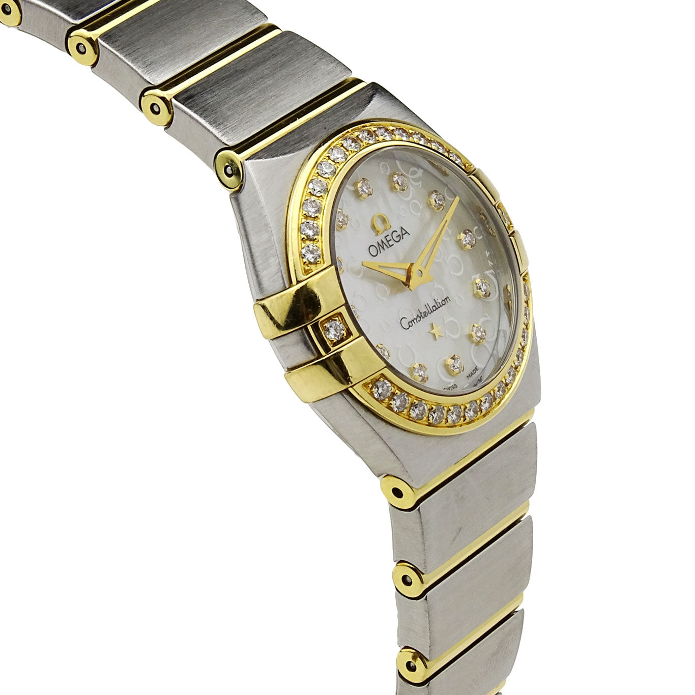 Omega Constellation Steel & Gold Diamond Set 123.25.24.60.55.010