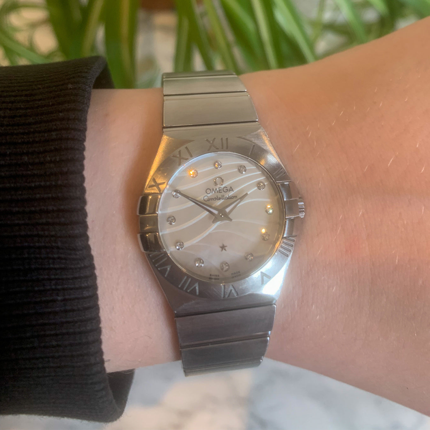 Omega Lady Constellation Diamond Dot 123.10.27.60.55.003