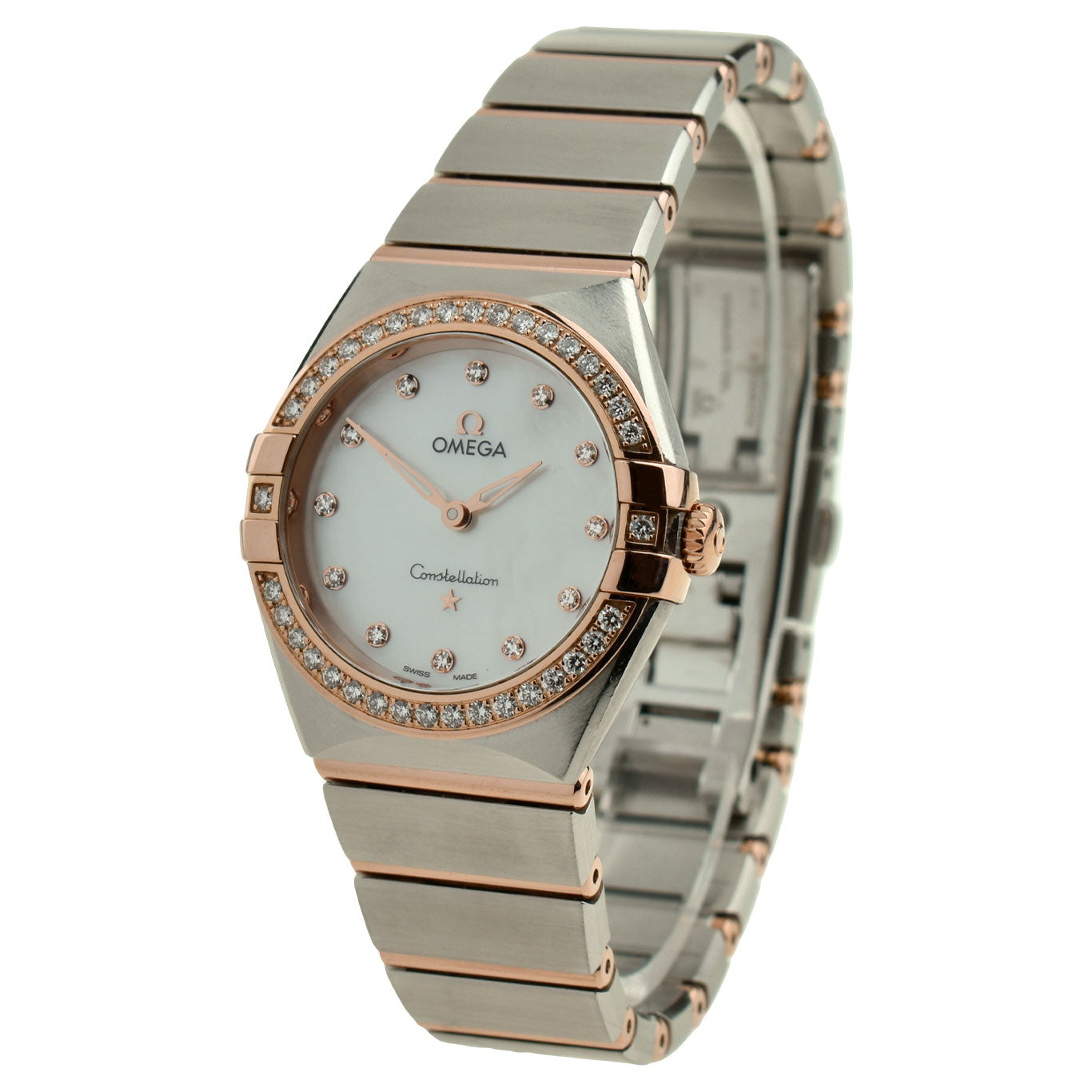 Omega Constellation Steel & Rose Gold Diamond Set 131.25.28.60.55.001