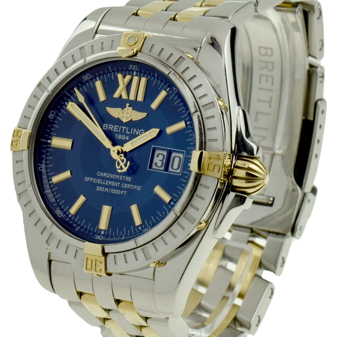 Breitling Cockpit Stainless Steel & Gold B49350