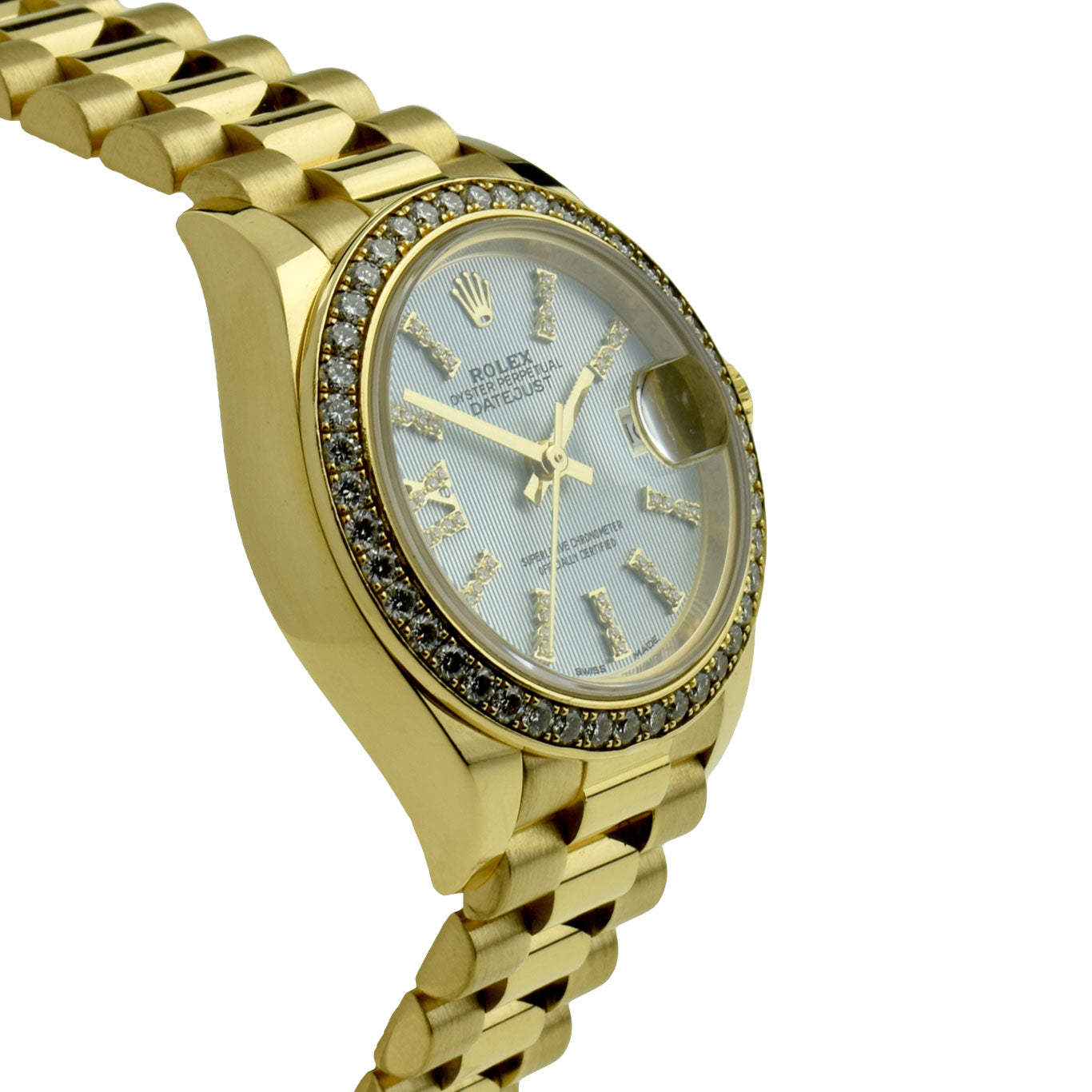 Rolex Datejust 28 18ct Gold Diamond Set 279138RBR