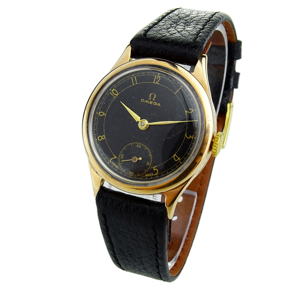 Omega Vintage 9ct Gold Mid Size Mechanical