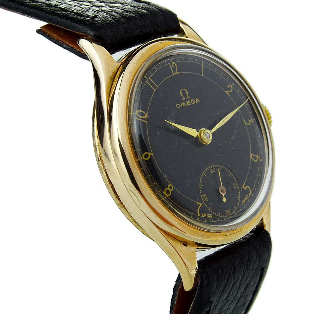 Omega Vintage 9ct Gold Mid Size Mechanical