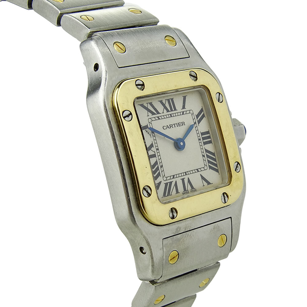 Cartier Santos Galbee Steel & Gold Quartz W20012C4