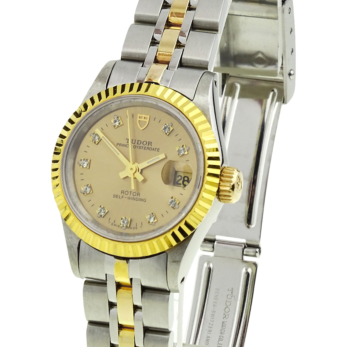 Tudor Lady Prince Oysterdate Steel & Gold 92413