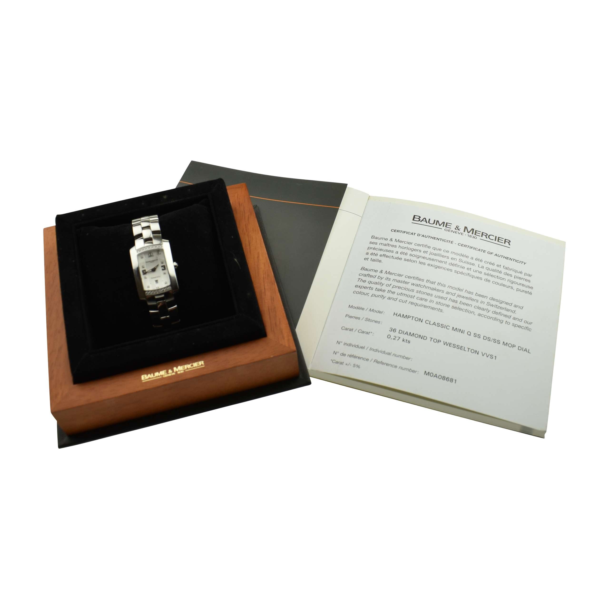 Baume & Mercier Tiffany Hampton Quartz 65503