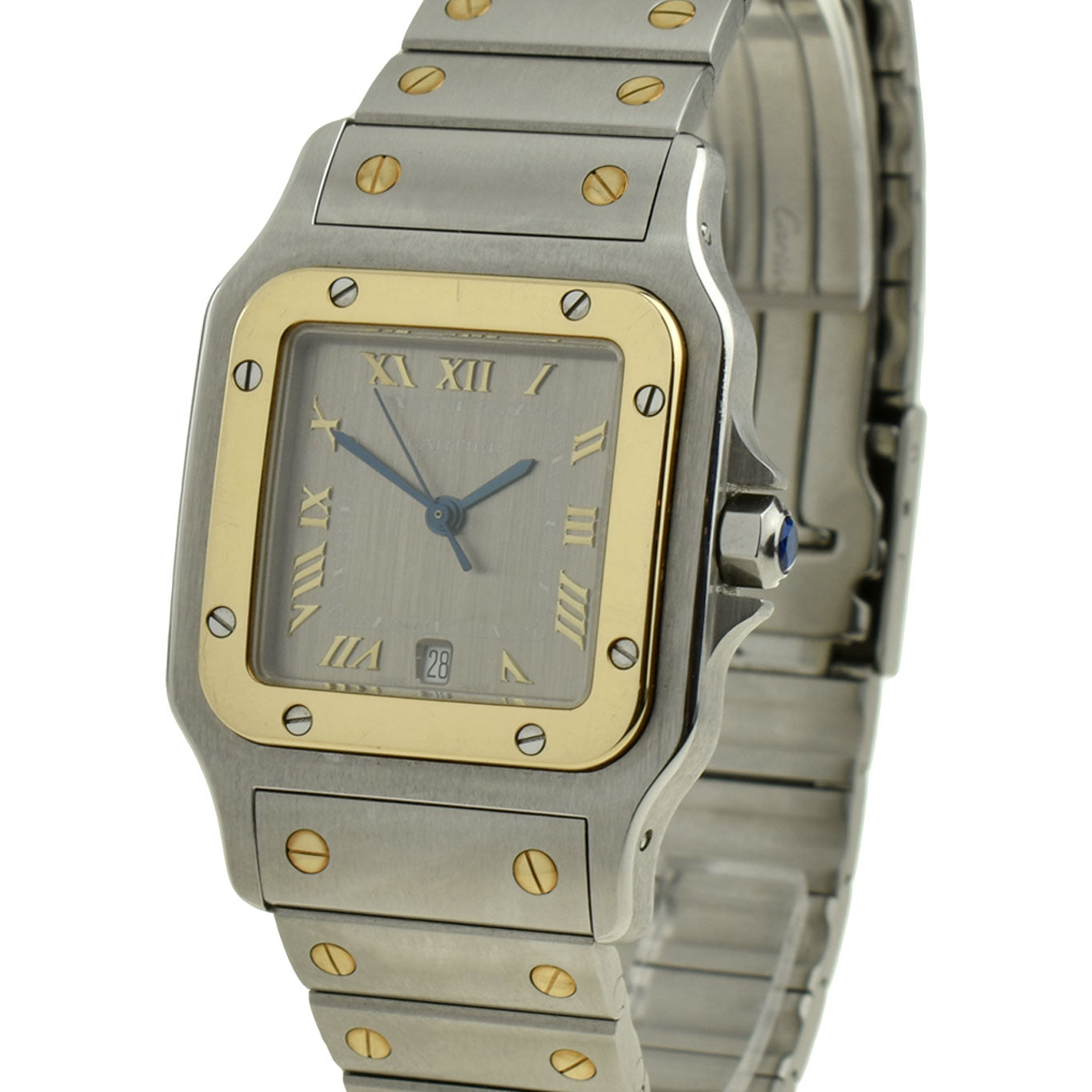 Cartier Santos Galbee Steel & Gold Quartz W20030C4
