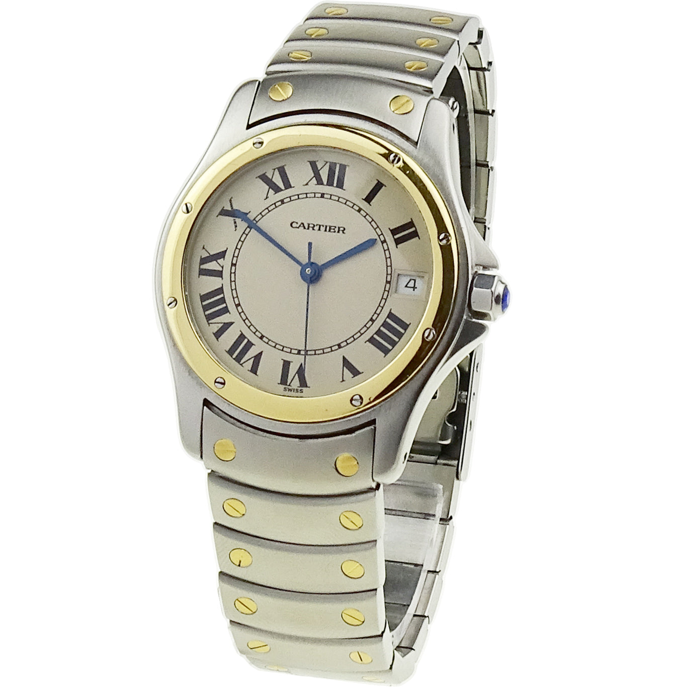 Cartier Santos Ronde Steel & Gold Quartz W20036R3