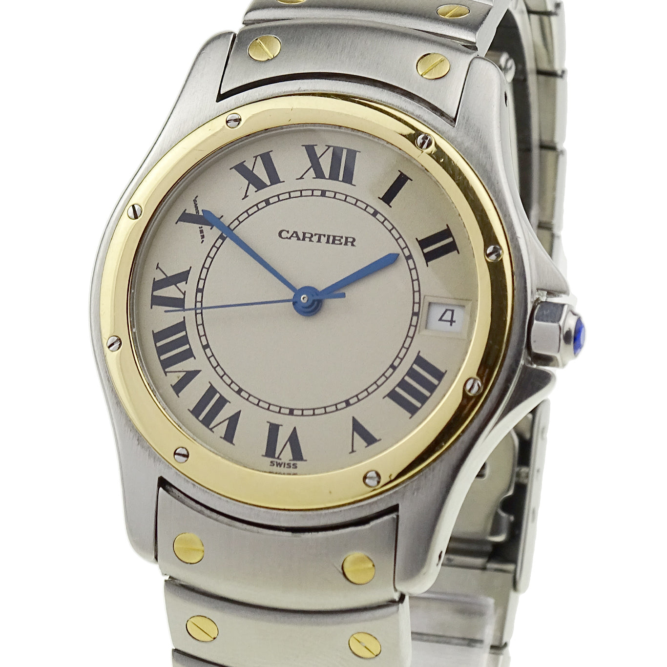 Cartier Santos Ronde Steel & Gold Quartz W20036R3