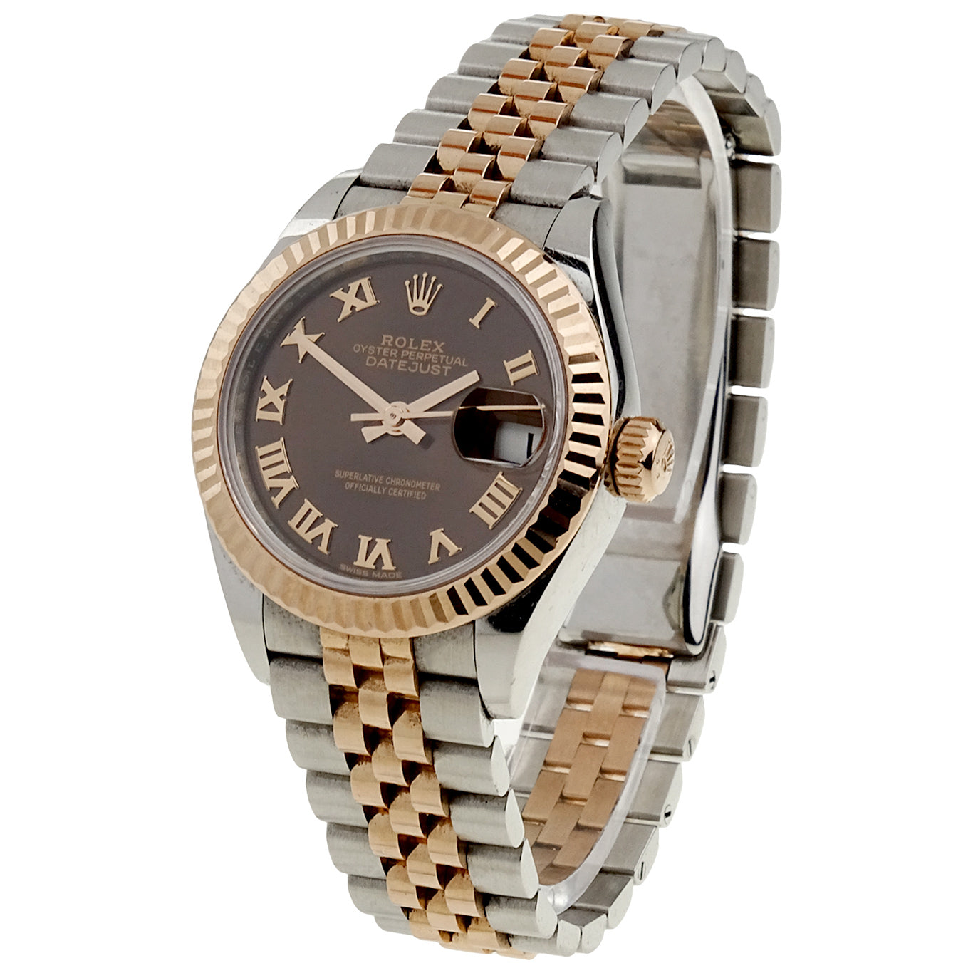 Rolex Lady Datejust 28 Steel & Everose Gold at Parkers Jewellers
