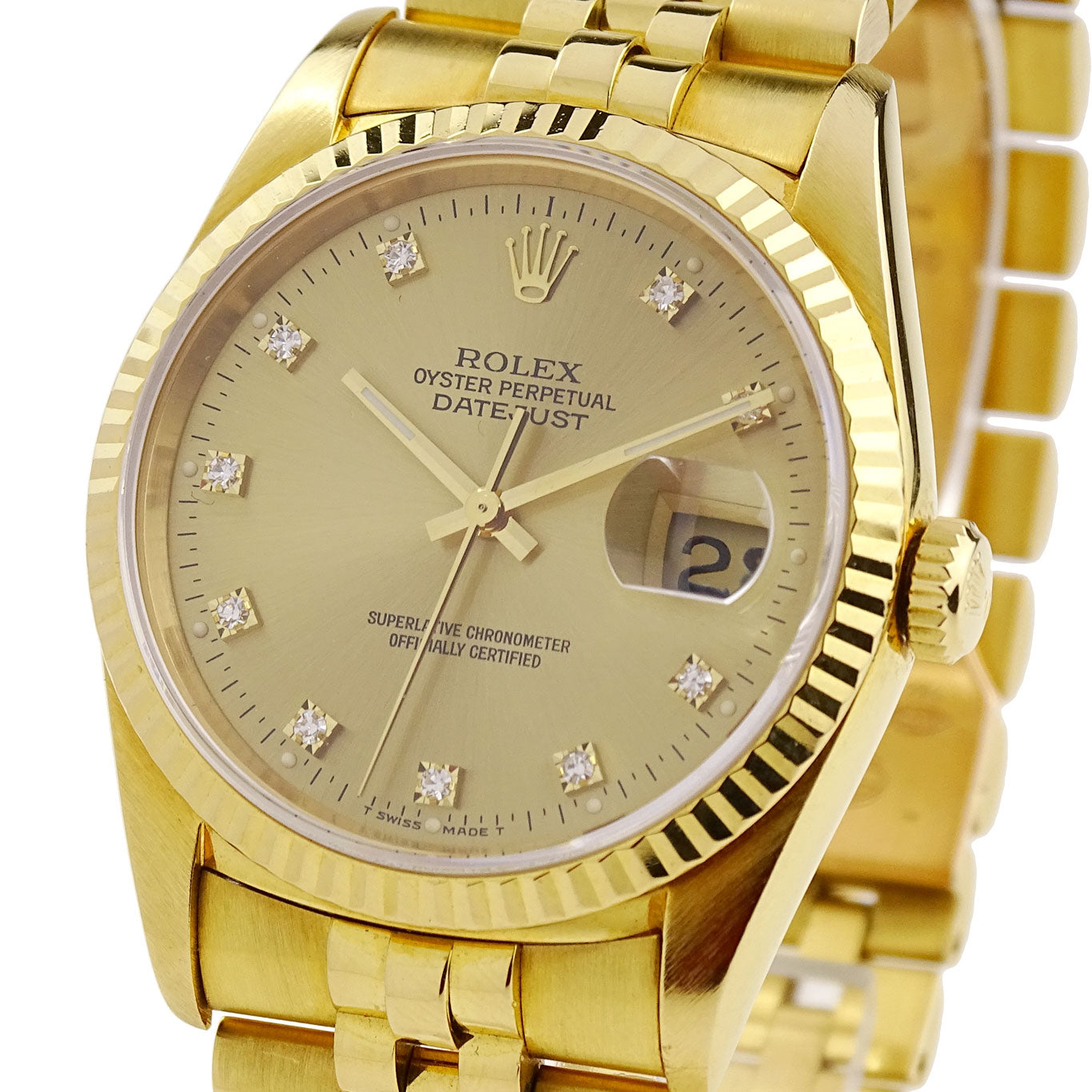 Rolex Datejust Oyster Perpetual 18k Gold 16238