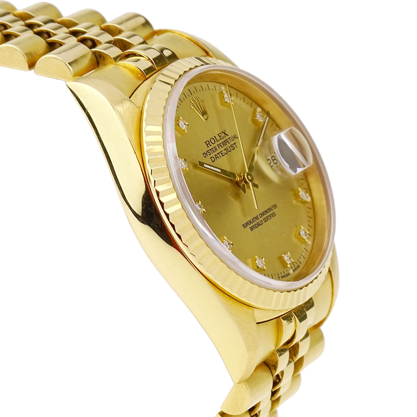 Rolex Datejust Oyster Perpetual 18k Gold 16238