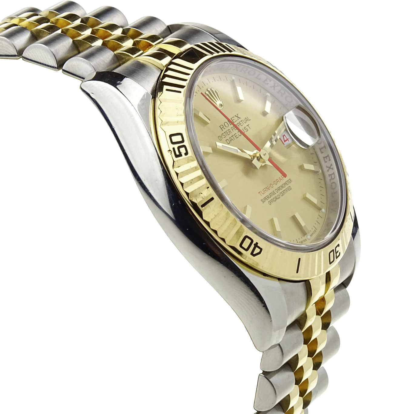 Rolex Datejust Turn-O-Graph Steel and Gold 116263