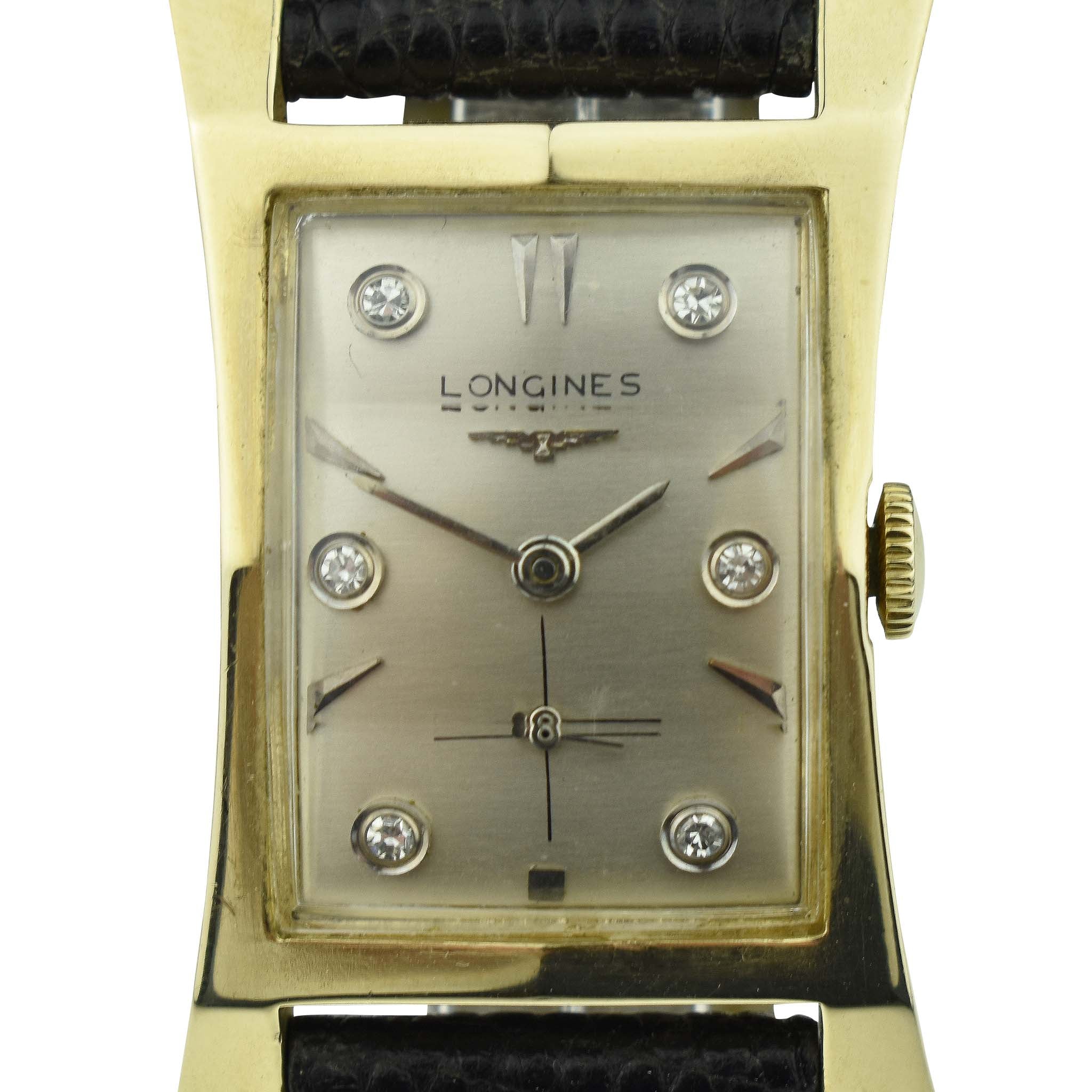 Longines Diamond Dial 14ct Gold 2038-2